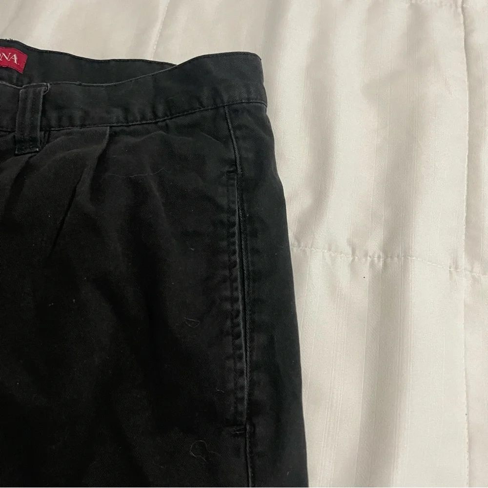 Merona Shorts‎ Men Size 38 Black Cotton Chino Solid Casual Lightweight Pockets